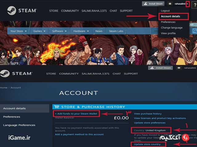 نحوه ردیم گیفت کارت استیم در پلتفرم استیم